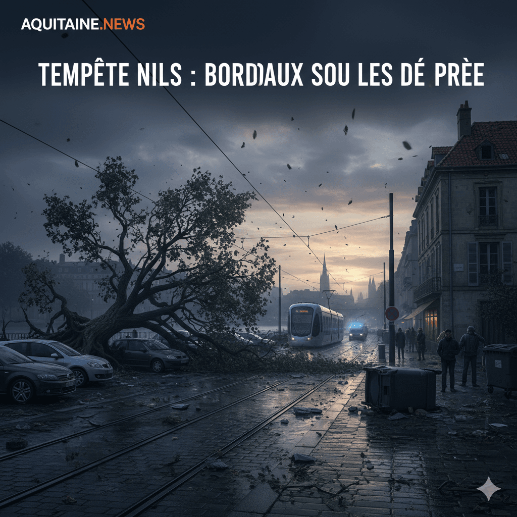 Tempête Nils : arbres couchés, toitures abîmées et transports perturbés, l’agglo de Bordeaux sérieusement touchée